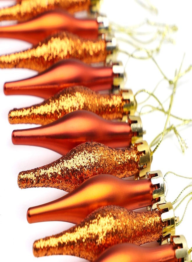 Christmas Concepts® Pack of 15-8.5cm, 85mm (3.4") Droplet Baubles - Matte & Glitter Design - Christmas Ornaments (Copper) - Image 5